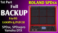Roland SPD-SX Full Backup