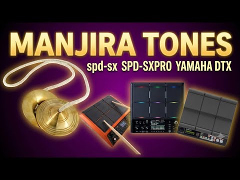 Manjira Tones Pack1, 26 Piece With Open-Close And difference Pitch For SPD-SX, SPD-SXpro, Yamaha DTX, HPD20, & Others Sampler Pads